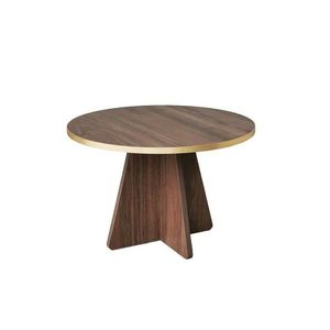 Konferenční stolek Mushroom Gold and Walnut obraz