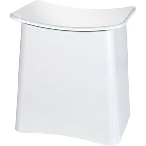 Wenko Koupelnová stolička s prostorem na prádlo Wing, bílá, 45 × 33 × 48 cm obraz