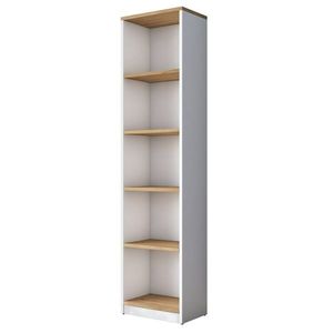 Knihovna Hale White and Walnut obraz