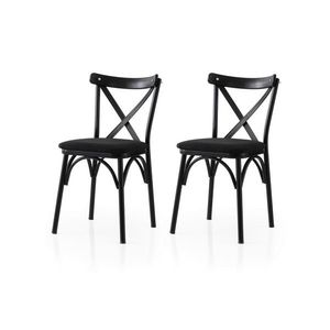 Sada jídelních židlí Ekol Black and Black, 2 ks obraz