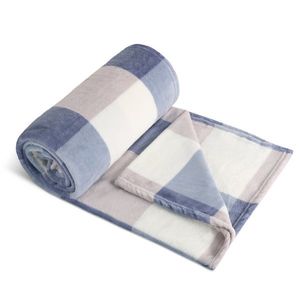 Bellatex Deka Kemping PLUS modrá kostka, 150 x 200 cm obraz