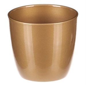Keramický obal na květiny Terakota, pr. 12 cm, zlatá obraz