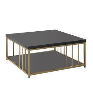 Konferenční stolek Zenn Anthracite and Gold obraz