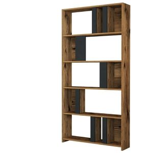 Knihovna Lima Anthracite and Walnut obraz