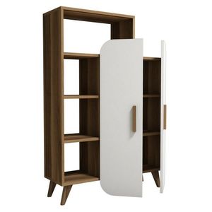 Knihovna Form White and Walnut obraz