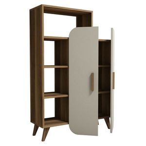 Knihovna Form Cream and Walnut obraz