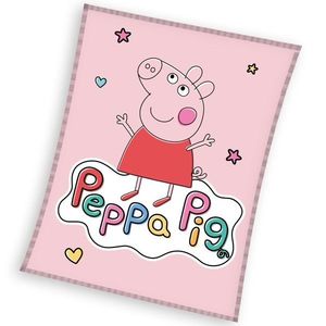 Carbotex Dětská deka Prasátko Pepa Veselá Pepina, 110 x 140 cm obraz