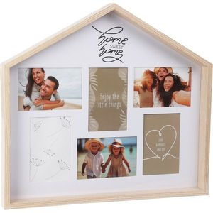 Fotorámeček Home Sweet Home MDF se sklem, 47 x 43 x 4 cm obraz