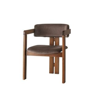 Jídelní židle CO Dark Brown and Walnut obraz