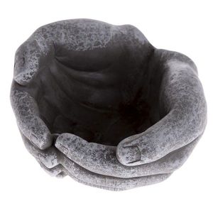 Pietní dekorace Betonový květináč Ruce, 16 x 8, 5 x 15 cm obraz