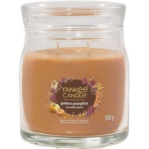 Yankee Candle Vonná svíčka střední Signature Golden Pumpkin, 368 g, M obraz