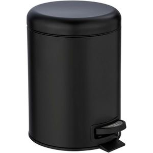 Wenko Pedálový odpadkový koš Leman 5 l, černá, 5 l obraz