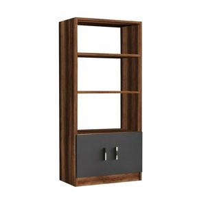 Knihovna Voma Anthracite and Walnut obraz