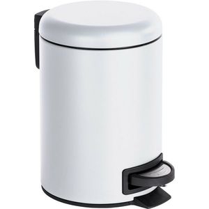 Wenko Pedálový odpadkový koš Leman 3 l, bílá, 3 l obraz