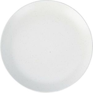 Kameninový dezertní talíř Stone, 21, 5 cm, bílá obraz