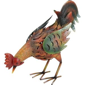 Zahradní kovová dekorace Kohout, 38 x 11 x 27, 5 cm obraz