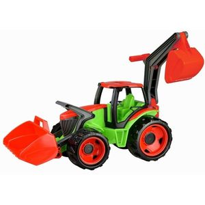 Lena Velký traktor se lžící a bagrem plast zeleno-červený, 65 cm obraz