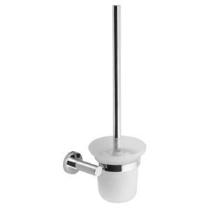 Sapho X-Round WCštětka nástěnná s držákem mléčné sklo chrom XR323 obraz
