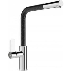 MEXEN Flora dřezová baterie, chrom / černá melír 670401-08 obraz