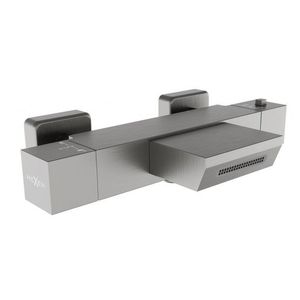 MEXEN Termostatická vanová baterie Cube, grafit 77360-66 obraz