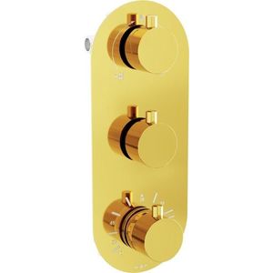 MEXEN Kai termostatická baterie sprcha/vana 3-gold výstup 77603-50 obraz
