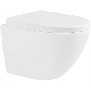 MEXEN/S Lena Závěsná WC mísa včetně sedátka, duroplast, bílá 30220200 obraz