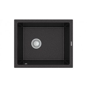 MEXEN Pedro granitový dřez 1-miska 560x460 mm, černá skvrnité 6508561000-76 obraz