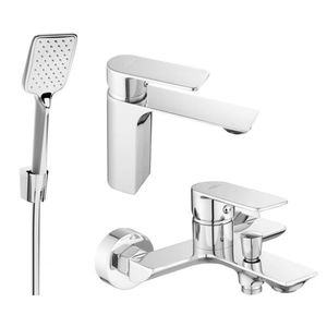 MEXEN/S Alexa R62 vanová baterie se sprchou set, chrom 7123R62-00 71203R62-00 obraz