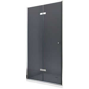 MEXEN Lima sprchové dveře zalamovací 70, grafit, chrom se stěnovým profilem 856-070-000-01-40 obraz