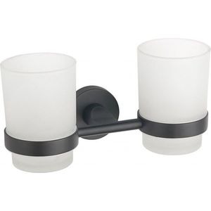 MEXEN TIBER dvojitý držák skleniček Black 7050552-70 obraz