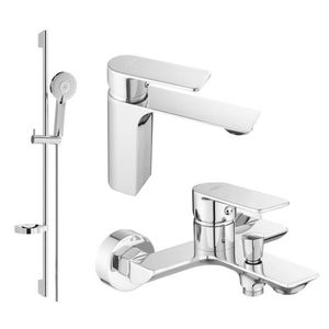 MEXEN/S Alexa SET umyvadlová + vanová baterie s příslušenstvím DS40, chrom 71203DS40-00 obraz
