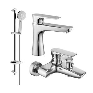 MEXEN/S Axel DB40 SET vanová a umyvadlová baterie, chrom 73803DB40-00 obraz