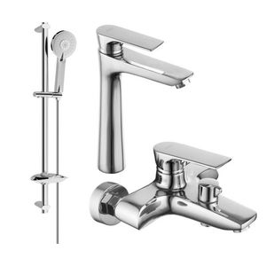 MEXEN/S Axel DB40 SET vanová a umyvadlová baterie, chrom 73813DB40-00 obraz