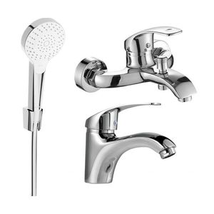 MEXEN/S Fabia R05 Set umyvadlové a vanové baterie s příslušenstvím, chrom 746503R05-00 obraz