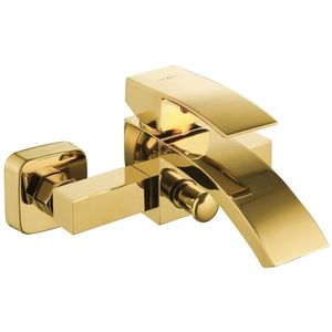 MEXEN Libra vanová baterie, zlatá 745130-50 obraz
