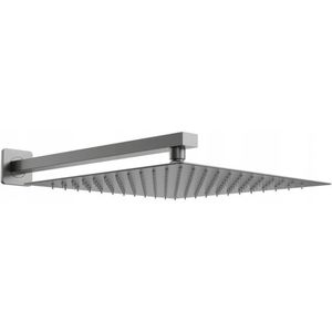 MEXEN/S Slim čtvercová sprchová hlavice déšť 25 x 25 cm + sprchové rameno, grafit 79125112-66 obraz