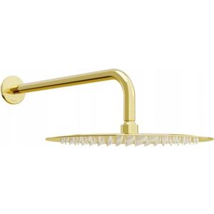 MEXEN/S Slim sprchová hlavice déšť 25 cm + sprchové rameno, zlatá 79225211-50 obraz