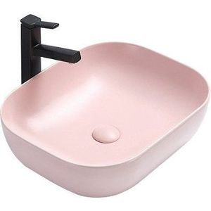 MEXEN Rosa keramické umyvadlo na desku 50 x 40 cm růžové mat 21095044 obraz