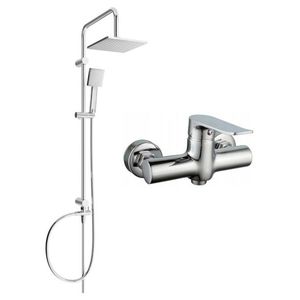 MEXEN/S Tord sprchový sloup včetně sprchové baterie Pecos, chrom 72740200-00 obraz