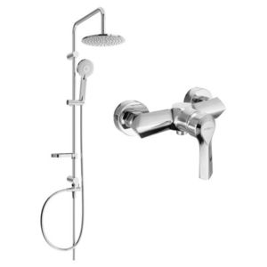 MEXEN/S Carl sprchový sloup včetně sprchové baterie Sabre, chrom 72140240-00 obraz