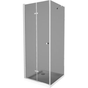 MEXEN/S Lima sprchový kout 90x90, grafit, chrom + bílá vanička se sifonem 856-090-090-01-40-4010 obraz