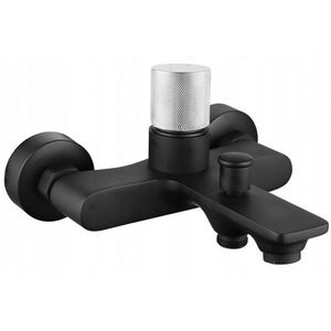 MEXEN/S Royo One vanová baterie 150 mm, černá/chrom 72230-77 obraz
