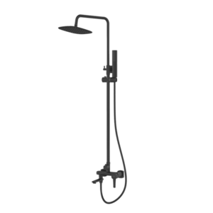 INVENA Sprchový sloup GLAMOUR TREND s baterií, černá AU-05-B04-V obraz