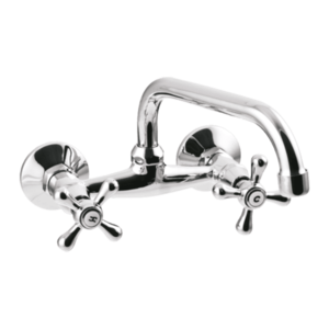 INVENA Umyvadlová/dřezová baterie ROMA, 20cm otočný výtok typu U BC-24-00S-L obraz