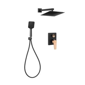 INVENA Podomítkový set MIDNIGHT, černá / růžové zlato TREND BS-35-014-V obraz