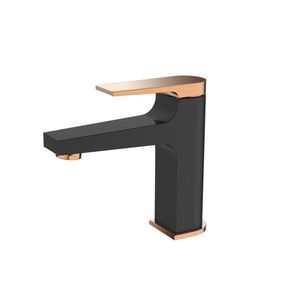 INVENA Umyvadlová baterie MIDNIGHT černá/zlato BU-35-014-V obraz