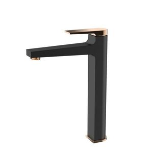 INVENA Umyvadlová baterie vysoká MIDNIGHT černá/zlato BU-35-W14-V obraz