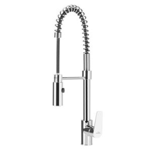 INVENA Dřezová baterie s dvoufunkčním výtokem, chrom BZ-19-S01-V obraz