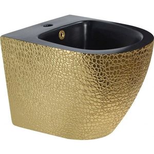 MEXEN Lena bidet, černá/zlatá vzor 35224878 obraz