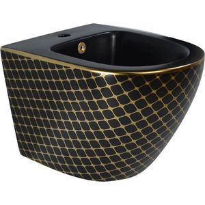 MEXEN Lena bidet, černá/zlatá vzor 35224879 obraz